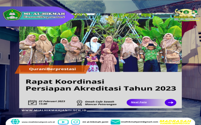 Rapat Koordinasi Persiapan Akreditasi Madrasah Tahun 2023