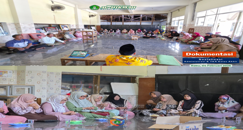 Matangkan Persiapan Kelulusan, MI AlHikmah Gelar Sosialisasi Admnisitrasi Akhir Tahun dan TKA Kelas 6