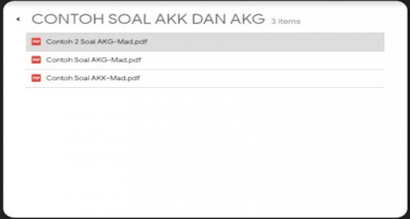 Contoh Soal Asesmen Kompetensi Guru dan Kepala Madrasah